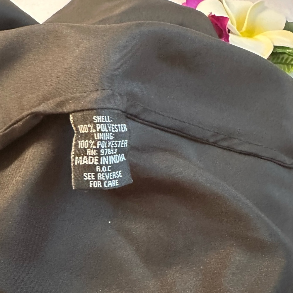 J KARA ~ Vintage Black Asymmetrical Dress Circa 1990 with Silver Embellishments - Picture 7 of 9